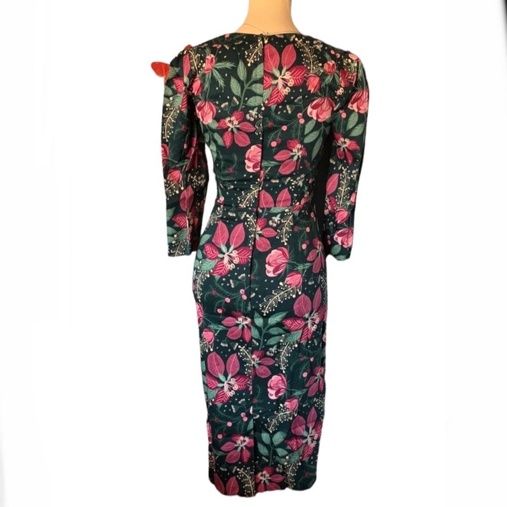 Floral Pencil Dress by Collectif - Picture 5 of 12